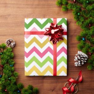 Zickzack Zigzag-Muster Geschenkpapier