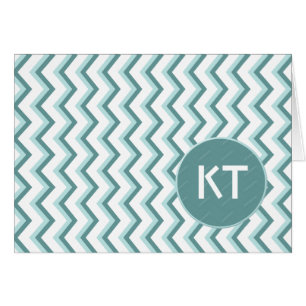 Zickzack ZigZag Muster in Mint Green