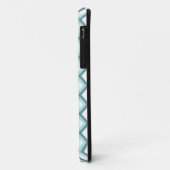 Zickzack ZigZag Muster in Mint Green Case-Mate iPhone Hülle (Hinten/Links)
