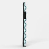 Zickzack ZigZag Muster in Mint Green Case-Mate iPhone Hülle (Hinten/Rechts)