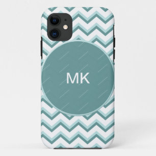 Zickzack ZigZag Muster in Mint Green Case-Mate iPhone Hülle