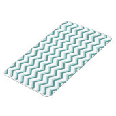 Zickzack ZigZag Muster in Mint Green Magnet (Linke Seite)