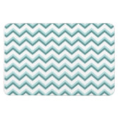 Zickzack ZigZag Muster in Mint Green Magnet (Horizontal)
