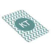 Zickzack ZigZag Muster in Mint Green Magnet (Rechte Seite)