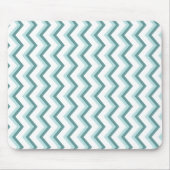 Zickzack ZigZag Muster in Mint Green Mousepad (Vorne)