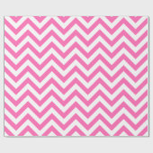Zickzack ZigZag Muster in Pink XL Geschenkpapier (Flach)