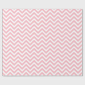 Zickzack ZigZag-Muster in Rosa und Weiß Geschenkpapier (Flach)