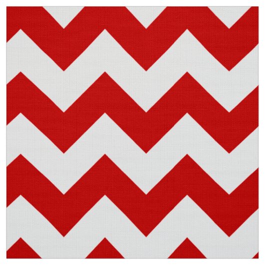 Zickzack Zigzag-Muster in Rot und Weiß Stoff (Muster)