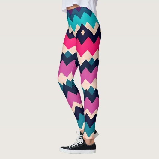 Zickzack Zigzag-Muster Leggings (Links)