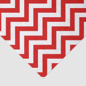 Zickzack ZigZag Muster rot und weiß Seidenpapier (Ausschnitt)