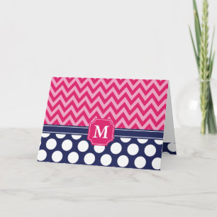 Zickzack Zigzag Polka Dots Monogram