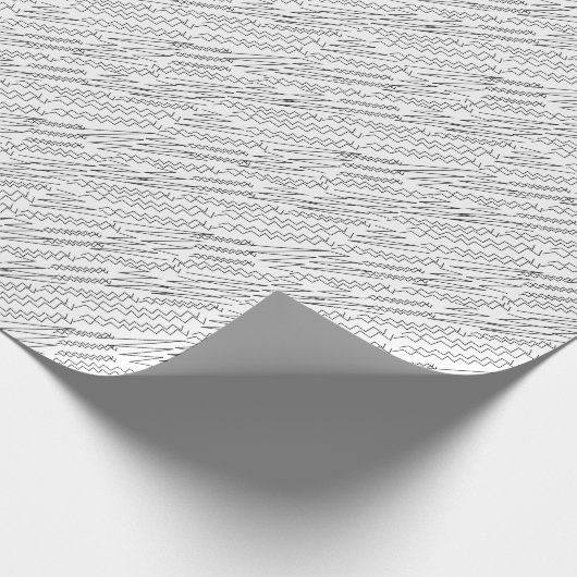 Zickzack Zigzag-Streifen Geschenkpapier (Ecke)