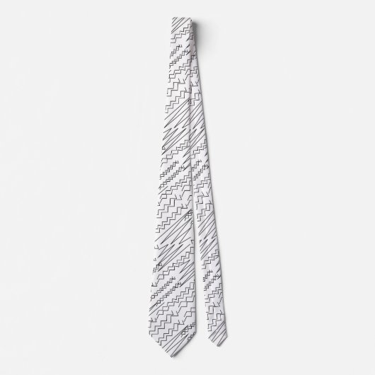 Zickzack Zigzag-Streifen Krawatte (Vorderseite)