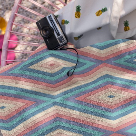 Zickzack Zigzag Streifen Nahtloses Muster Badhandtuch Set