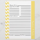 Zickzack Zigzag Streifenrezeptur Blätter - Zitrone (Vorderseite)