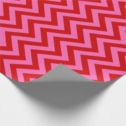 Zickzack Zigzag Wrapping Paper Geschenkpapier (Ecke)