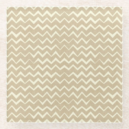 Zickzackmuster Glasuntersetzer (Vorderseite)