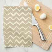 Zickzackmuster Handtuch (Viertel Falte)