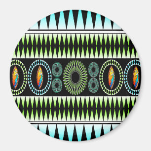 Zickzackmuster Magnet