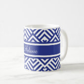 Zickzackmuster mit Namen Kaffeetasse (VorderseiteRechts)
