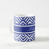 Zickzackmuster mit Namen Kaffeetasse (Vorderseite Links)