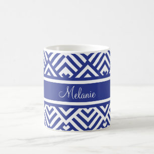 Zickzackmuster mit Namen Kaffeetasse