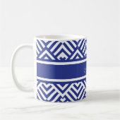 Zickzackmuster mit Namen Kaffeetasse (Links)