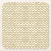 Zickzackmuster Rechteckiger Pappuntersetzer (Vorderseite)