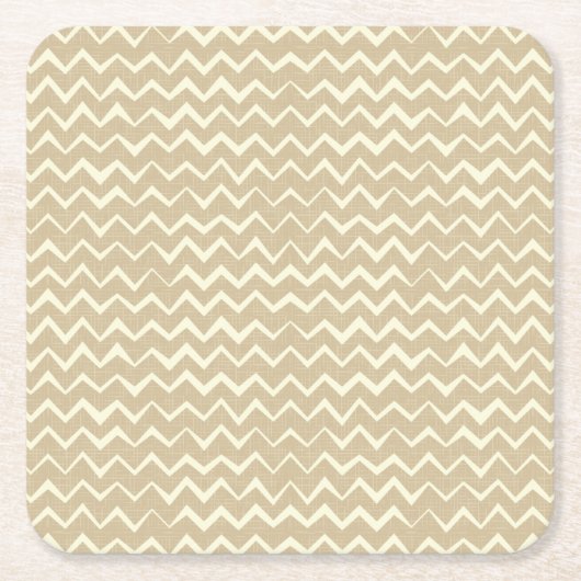 Zickzackmuster Rechteckiger Pappuntersetzer (Vorderseite)