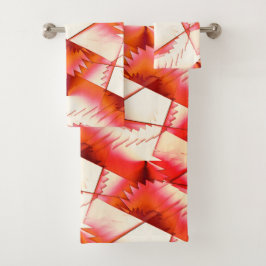 Zickzacksägen in Live-Korallen oder Digitalsägen i Badhandtuch Set