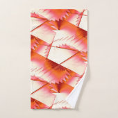 Zickzacksägen in Live-Korallen oder Digitalsägen i Badhandtuch Set (Handtuch)