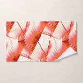 Zickzacksägen in Live-Korallen oder Digitalsägen i Badhandtuch Set (Handtuch)