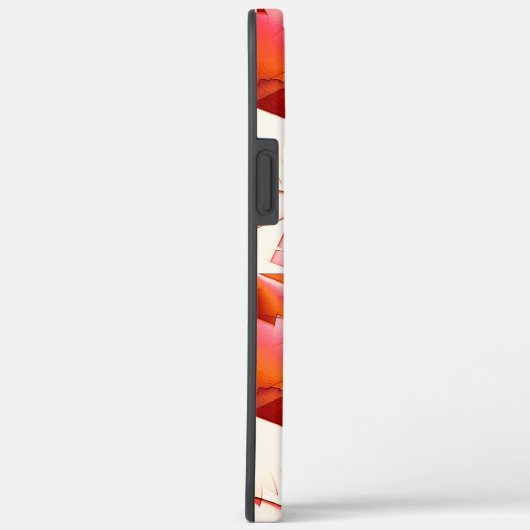 Zickzacksägen in Live-Korallen oder Digitalsägen i Case-Mate iPhone Hülle (Rückseite / Rechts)