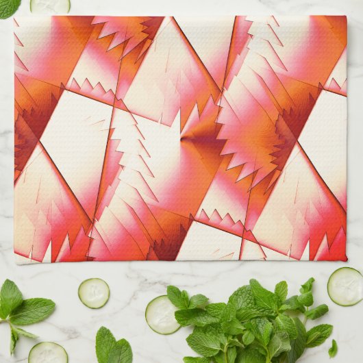 Zickzacksägen in Live-Korallen oder Digitalsägen i Geschirrtuch (Gefaltet)