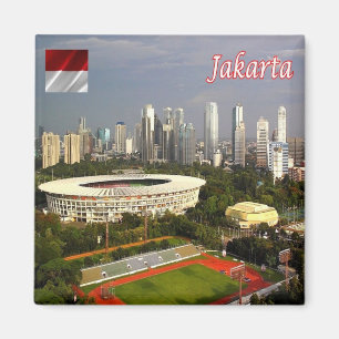 zID013 JAKARTA, City Stadium, Indonesien, Kühlschr Magnet