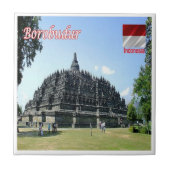 zID015 BOROBUDUR, Indonesien, Asien, Fliese (Vorderseite)