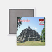 zID015 BOROBUDUR, Indonesien, Asien, Kühlschrank Magnet (Vorderseite/Rückseite)
