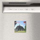 zID015 BOROBUDUR, Indonesien, Asien, Kühlschrank Magnet (In Situ (Geschirrspüler))