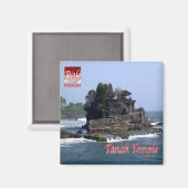 zID021 TANAH TEMPLE Bali, Indonesien, Asien, Kühls Magnet (Vorderseite/Rückseite)