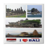 zID022 i Liebe BALI Collage, Indonesien Asien, Fliese (Vorderseite)
