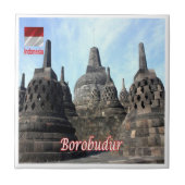 zID024 BOROBUDUR, Indonesien, Fliese (Vorderseite)