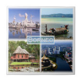 zID027 BORNEO Moschee Omar Ali, Indonesien, Fliese (Vorderseite)