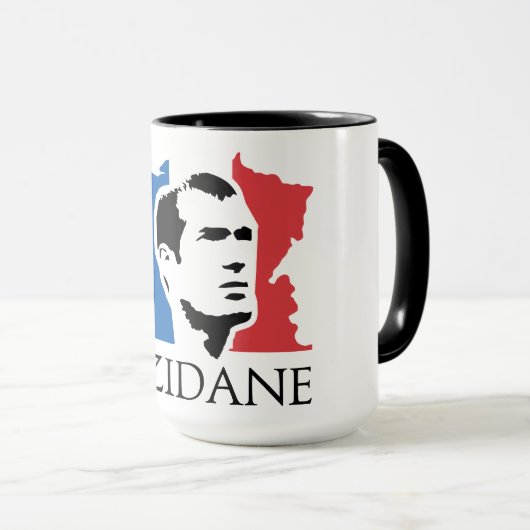 Zidane - Frankreich Tasse (VorderseiteRechts)