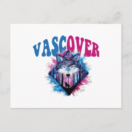 Zidika vascover wolf Essential Feiertagspostkarte (Vorderseite)