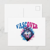 Zidika vascover Wolf Wesentlich Postkarte (Vorne/Hinten)