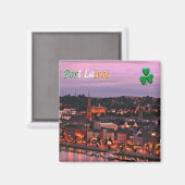 zIE007 WATERFORD, PORT LAIRGE, Irland, Kühlschrank Magnet (Vorderseite/Rückseite)