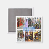 zIE015 DUBLIN Temple Bar, Nordirland Kühlschrank Magnet (Vorderseite/Rückseite)