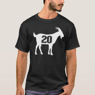 Ziege 20 G.O.A.T. Nummer Zwanzig Ziege T-Shirt