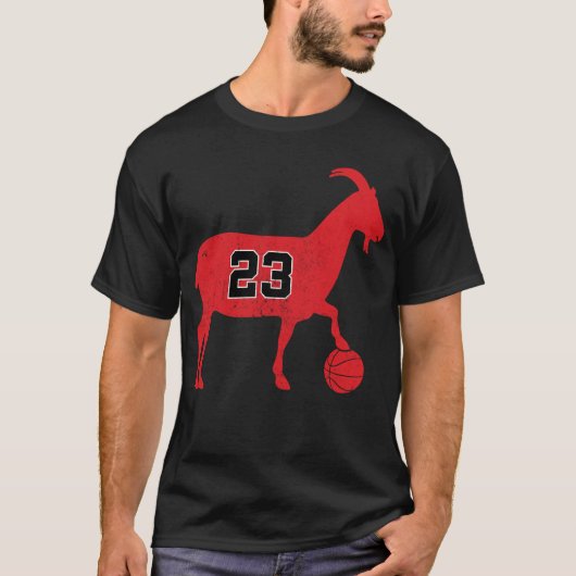 ZIEGE 23 Funny Basketball T-Shirt (Vorderseite)