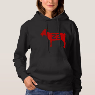 Ziege 23 Vintage Jordan Rot Hoodie